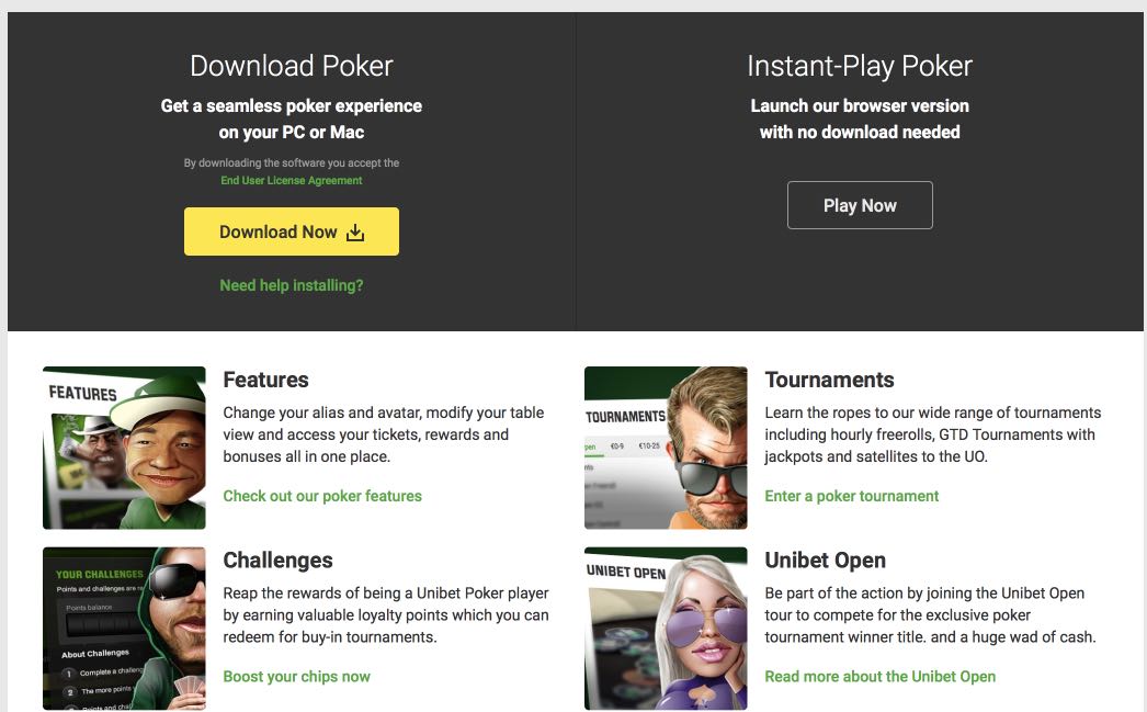 Unibet póker