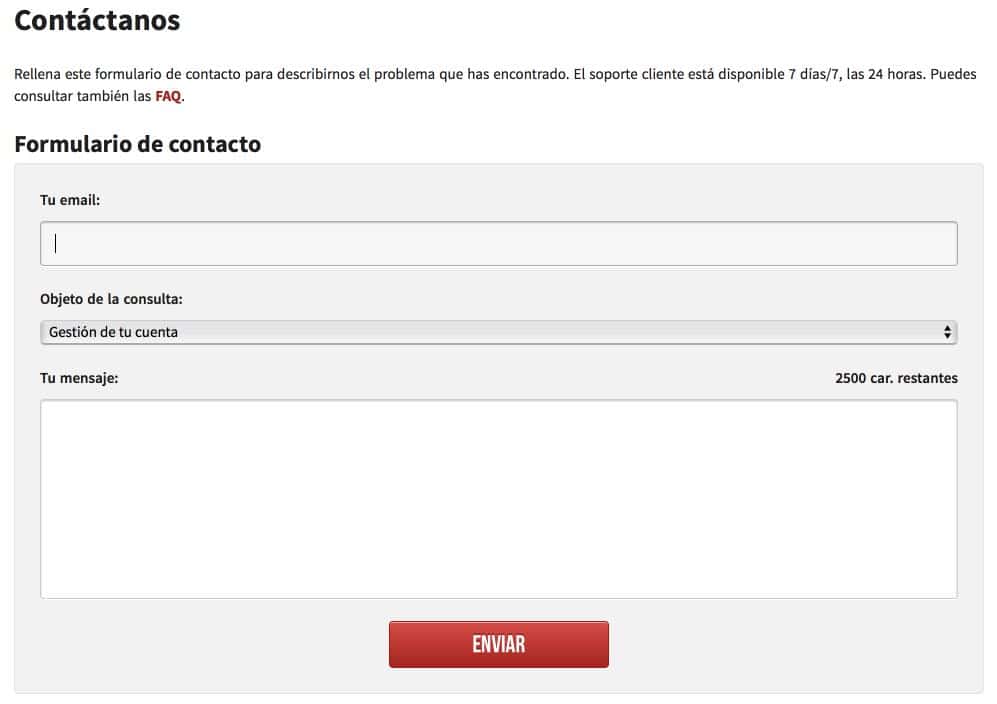 Winamax contacto