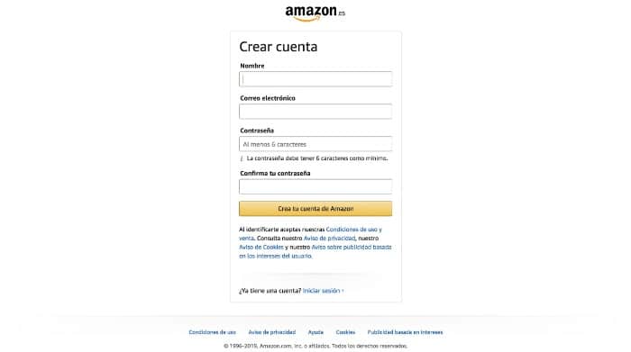 amazon-registro