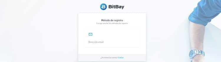 Visualización registro en BitBay