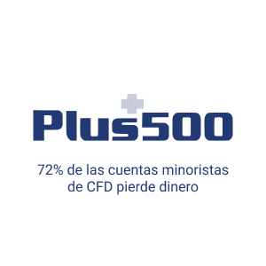 Logo Plus500 72% de cuentas minoristas CFD